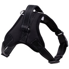 Owl living 強力寵物胸背帶套組 S, 黑色, 1個