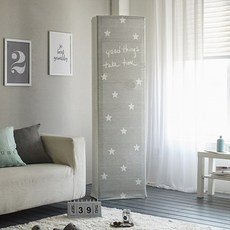 쉬즈홈 DTP 스판 스탠드 에어컨 커버, 샤이니 그레이