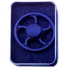 金屬圓形指尖陀螺+盒子, 黑色