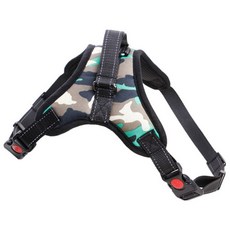 OWLIVING 圖案強韌寵物胸背帶套組 M, 1個, 迷彩B