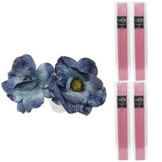 아제르퍼시픽 아트 플라워 스틱 세트 플라워 부케 뽀삐 2p + 디퓨저 스틱 40p, 부케 (블루), 스틱 (핑크), 1세트