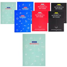 ibis 數學筆記本, 薄荷綠 2本+藍色 2本+紅色 2本+黑色 2本, 1組