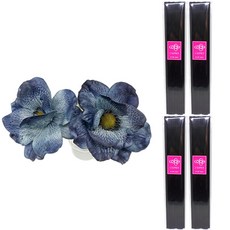 아제르퍼시픽 아트 플라워 스틱 세트 플라워 부케 뽀삐 2p + 디퓨저 스틱 40p, 부케 (블루), 스틱 (블랙), 1세트