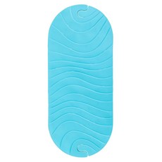 분 물결 목욕 매트, 파란색, 1개