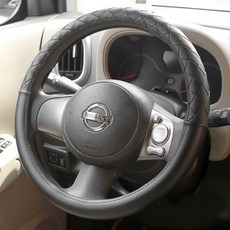 Leesscat Veneta半截式方向盤套, 黑色