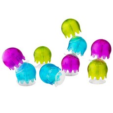 분 해파리모양 빨판컵 목욕장난감, 혼합 색상, 1개