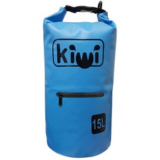 키위 아쿠아 드라이백 15L + 어깨끈 2p, 포켓 (블루)