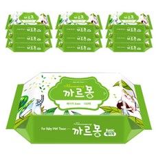 까르몽 베이직 유아 물티슈 리필형, 100매, 10팩