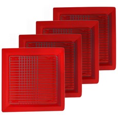 리엔 튀김접시 4p + 튀김망 4p, 레드, 1세트