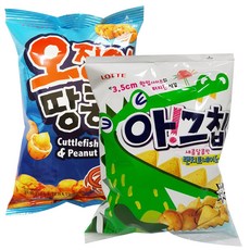 롯데제과 아! 그칩 랜치 토네이도 100g + 롯데 오징어땅콩 180g, 1세트