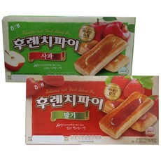 해태제과 후렌치파이 사과 192g x 2p + 딸기 192g x 2p, 1세트