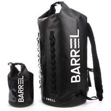 BARREL Dry Backpack 42L + Mini Dry Bag 4L, 黑色的