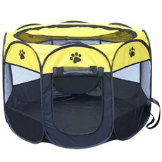 Block Mart 一鍵式貓狗帳篷 大號, 黃色