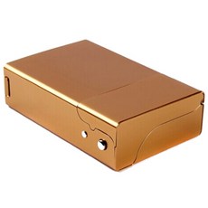 더자카 원터치 메탈 담배케이스, 골드, 1개