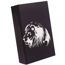 더자카 개성 메탈 슬라이드 담배케이스, 블랙, 1개