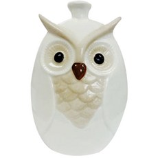 코코도르 룩소 도자기 부엉이 디퓨저 공병, 화이트, 450ml, 1개