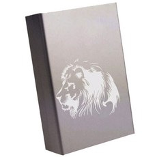 더자카 개성 메탈 슬라이드 담배케이스, 실버, 1개