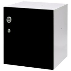 상도가구 큐빅사물함 도어형 400 대, 블랙