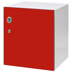 상도가구 큐빅사물함 도어형 400 대, 레드