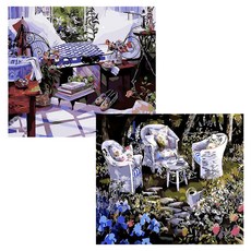 지인데코 DIY 명화그리기 세트, 포근한 방, 정원3, 1개