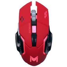 McSlide 電競有線滑鼠, DV-MX625, 紅色