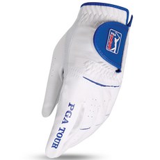 PGA TOUR Max Flex男款合成皮高爾夫手套 左手用, 白色, 1個