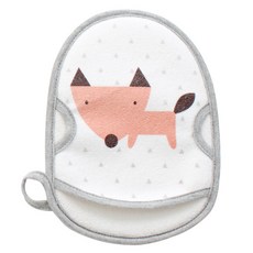 달퐁 여우 목욕 손타월, Gray, 1개