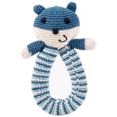 페블차일드 소리나는 파랑이 곰이 딸랑이, 혼합 색상, 1개