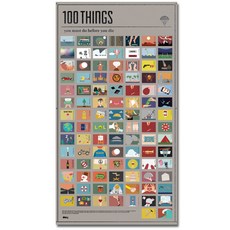 DOIY 插畫海報 此生必做的100件事款, 混色