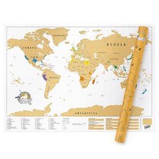 Luckies Scratch Maps XL 版世界地圖, 1個