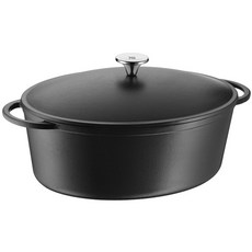 WMF 주철 타원형 로스터, 1개, 33.6 x 26 cm