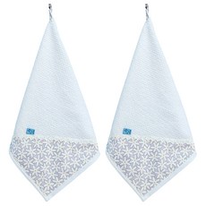 오즈맘 고리수건, 데이지꽃 그레이, 2개입