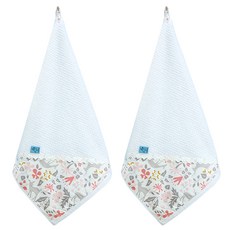 오즈맘 고리수건, 꽃사슴 레드, 2개입