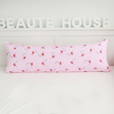 보떼하우스 인견 바디필로우 + 솜, 홍학 핑크