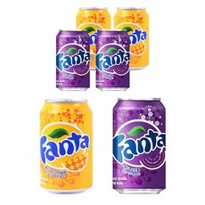 환타 파인애플 355ml x 3p + 포도 355ml x 3p, 1세트