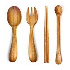 차바트리 유아용 마마 커트러리 세트, 혼합 색상, 유아용스푼 + 포크 + 젓가락 + 이유식스푼, 1개