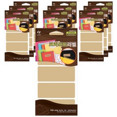 LATECH 索引牛皮紙標籤貼紙 20-KR-201 34 x 87 mm, 單一顏色, 10個