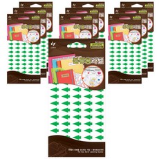 LATECH 索引分揀標籤紙 20-F533 G 熒光綠, 10片