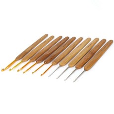 brand yarn 竹製勾針 10入, 1套