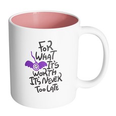 핸드팩토리 가치있는 것이라면 머그컵, 내부 파스텔 핑크, 1개