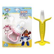 앙쥬 바나브러시 + 폴리과즙망, 핑크