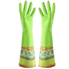 이코디 컬러 고무장갑 지오매트릭 그린, 1개