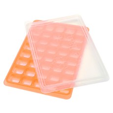 주방앤 아이스뱅크 실리콘 양념틀 40구, 오렌지, 1개