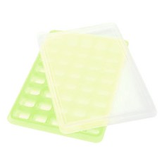 주방앤 아이스뱅크 실리콘 양념틀 40구, 그린, 1개