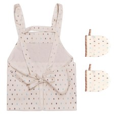 kostick 圍裙 + 烤箱手套兩隻手套組, 1套, 混色