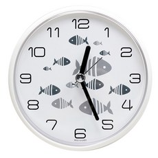 設計款浴室吸盤防水時鐘, 魚