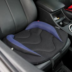Noble Angel 舒適桶型加寬車用單人坐墊 四季通用, 海軍藍, 1個