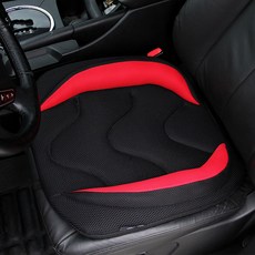 Noble Angel 舒適桶型加寬車用單人坐墊 四季通用, 紅色, 1個