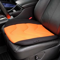 Noble Angel 紅線 寬版運動風 四季車用 1人座坐墊, 橘色, 1個