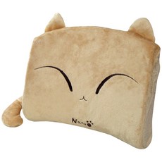 ANINARA 貓咪造型靠墊, 淺駝色 (naru)